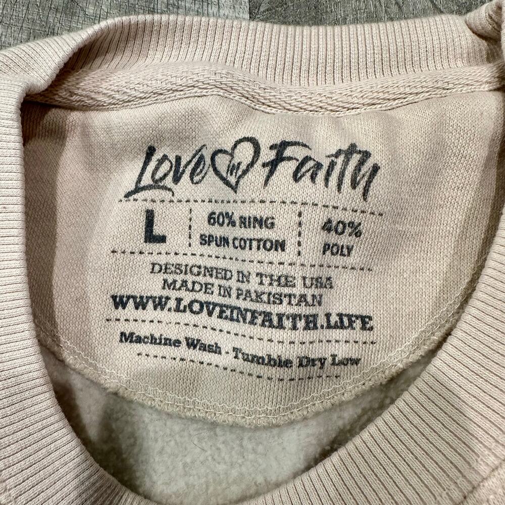 Spirit Lead Me Graphic Sweatshirt Where My Trust Is Women’s Size L - Picture 3 of 7